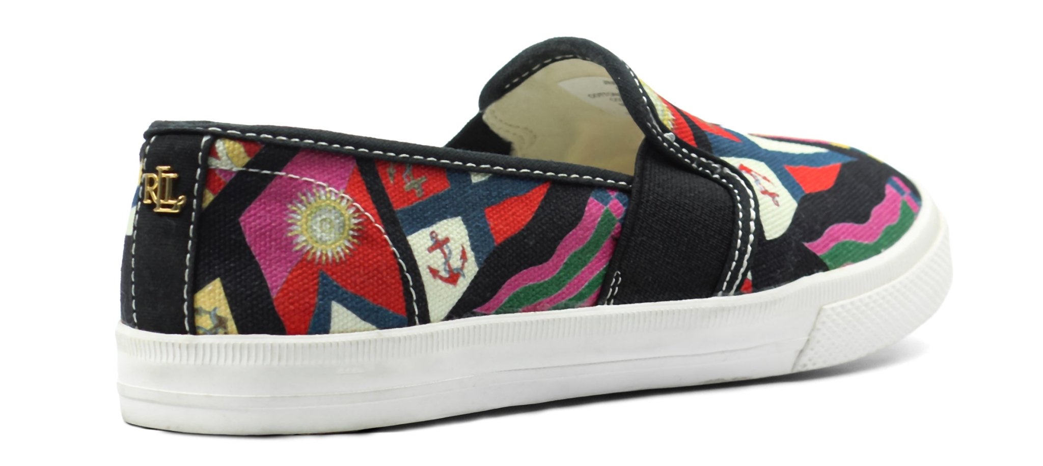 RALPH LAUREN Jinny Faux - Leather Trainer - Footcourt Egypt