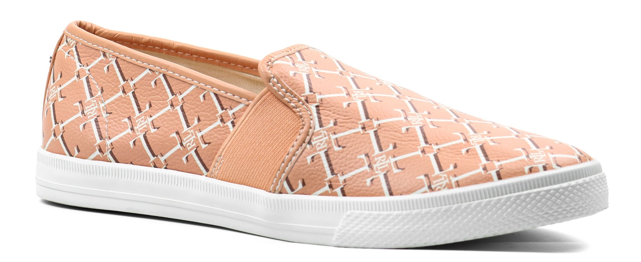 RALPH LAUREN Jinny Faux - Leather Trainer - Footcourt Egypt