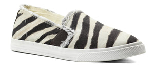 RALPH LAUREN Jinny Fray Faux - Leather Trainer - Footcourt Egypt