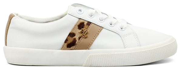RALPH LAUREN Janson Tiger Leather Sneakers - Footcourt Egypt