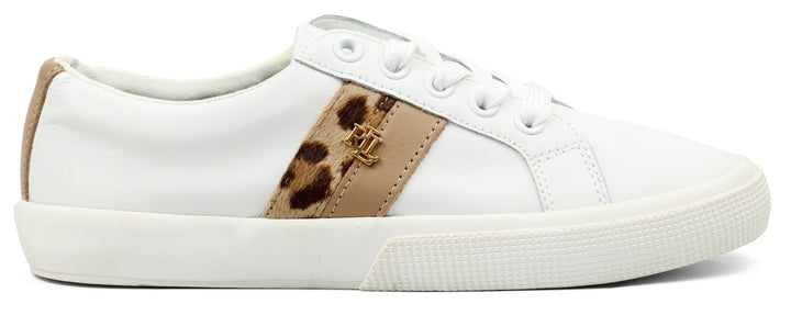 RALPH LAUREN Janson Tiger Leather Sneakers - Footcourt Egypt