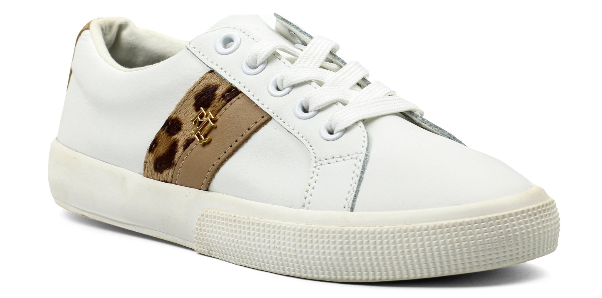 RALPH LAUREN Janson Tiger Leather Sneakers - Footcourt Egypt