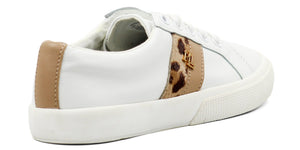 RALPH LAUREN Janson Tiger Leather Sneakers - Footcourt Egypt