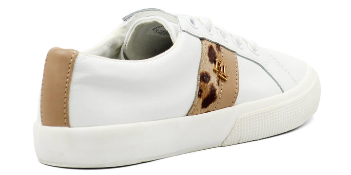 RALPH LAUREN Janson Tiger Leather Sneakers - Footcourt Egypt