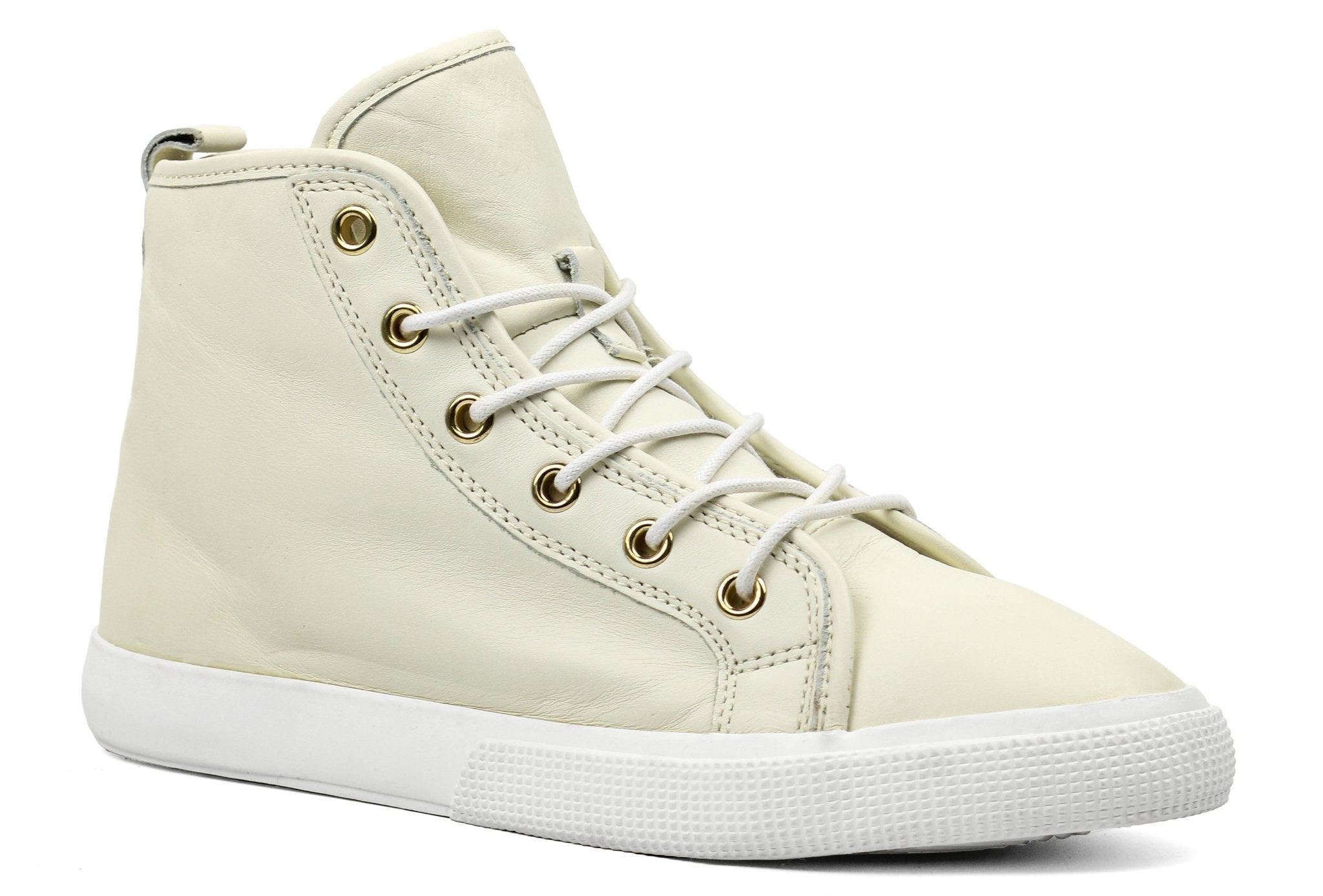 RALPH LAUREN Jinger Cream Leather High Top - Footcourt Egypt
