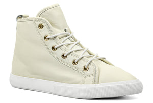 RALPH LAUREN Jinger Cream Leather High Top - Footcourt Egypt