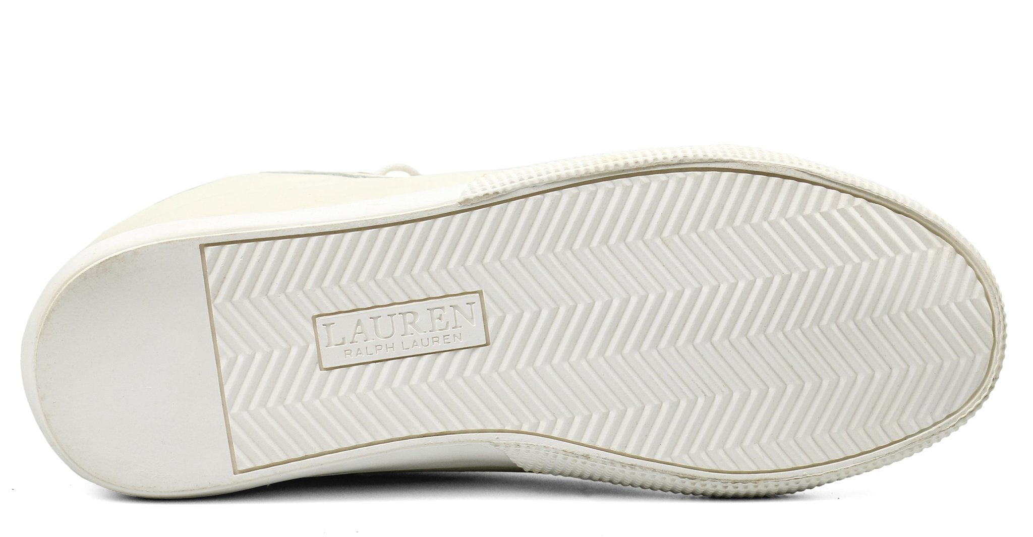 RALPH LAUREN Jinger Cream Leather High Top - Footcourt Egypt