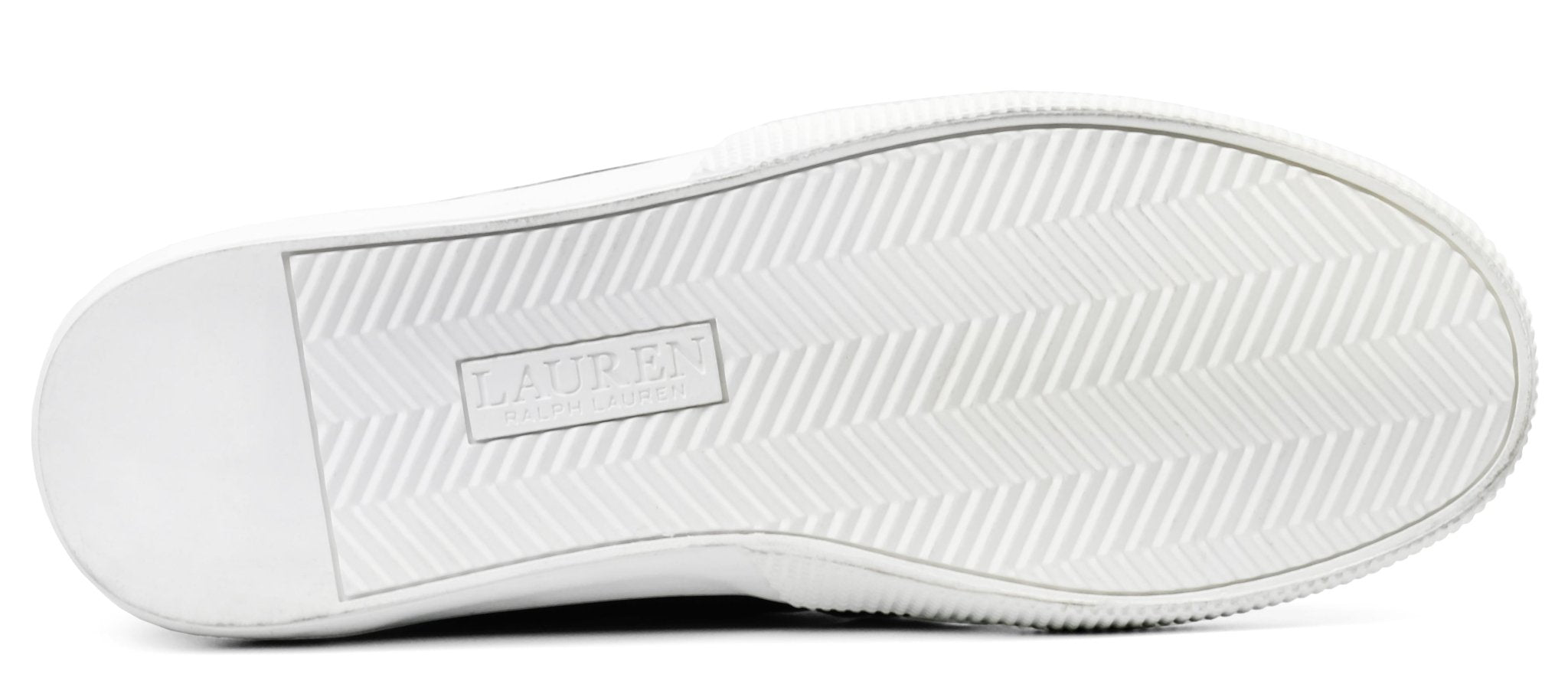 RALPH LAUREN Haddley Tumbled Leather Slip - On Trainer - Footcourt Egypt