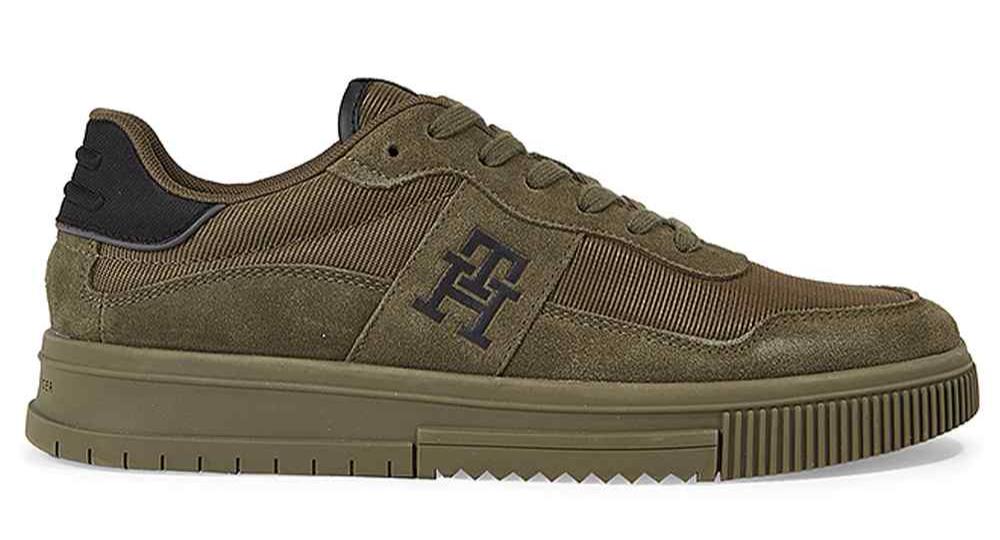 TOMMY HILFIGER Leather lace - up sneakers - Footcourt Egypt