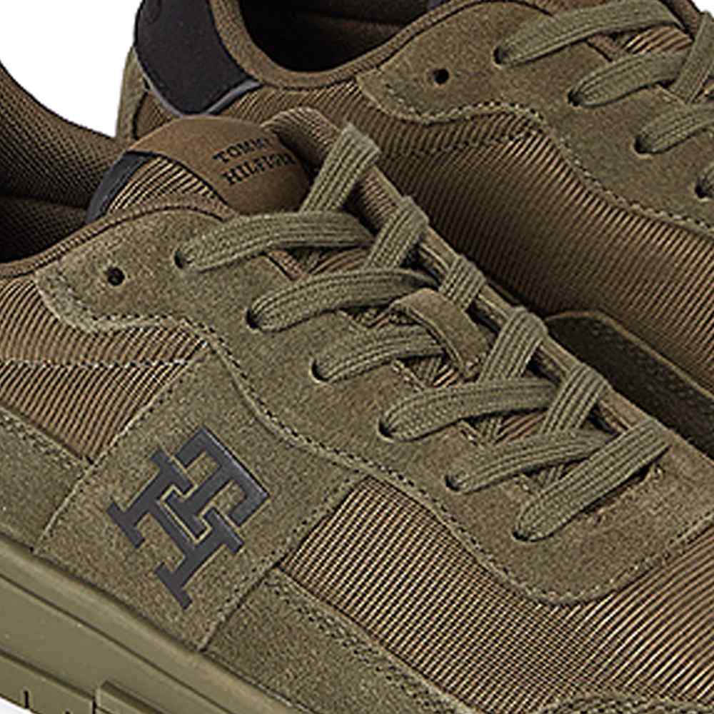 TOMMY HILFIGER Leather lace - up sneakers - Footcourt Egypt