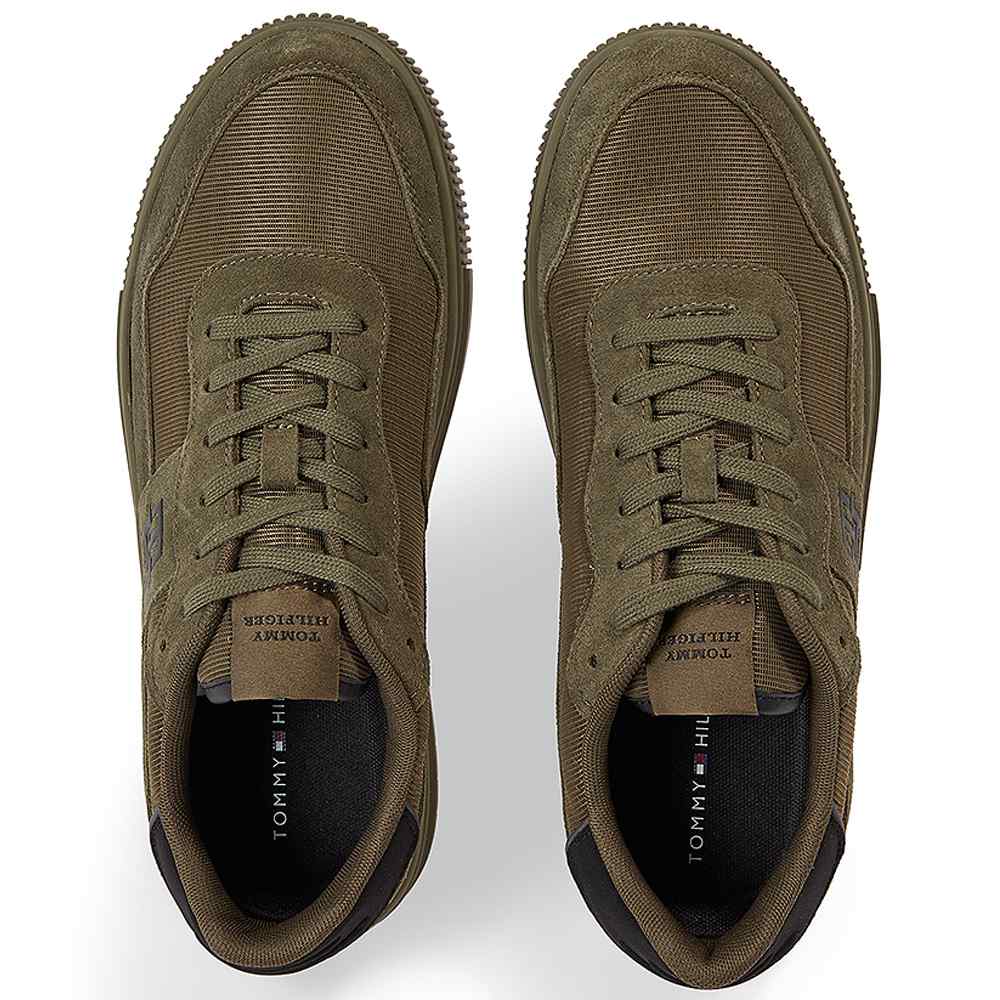 TOMMY HILFIGER Leather lace - up sneakers - Footcourt Egypt