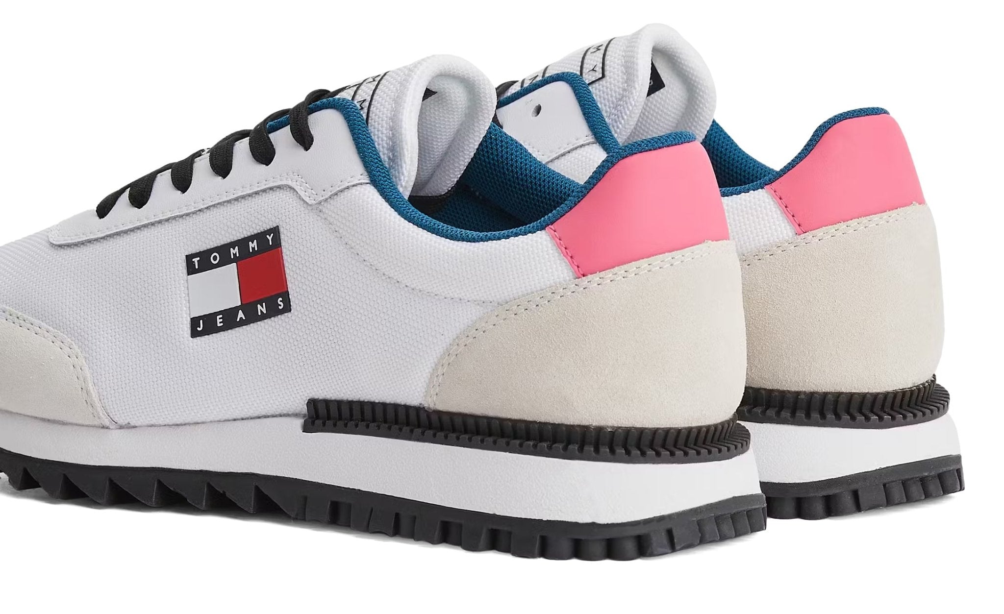 TOMMY HILFIGER Retro Mixed Texture Cleat Trainers - Footcourt Egypt