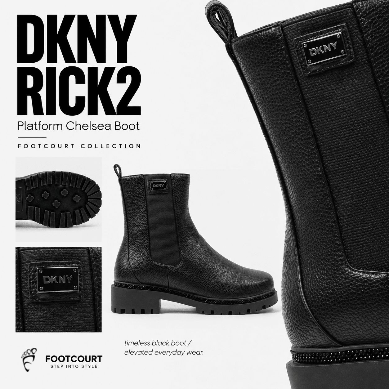 DKNY Rick2 Platform Chelsea Boot - Footcourt Egypt