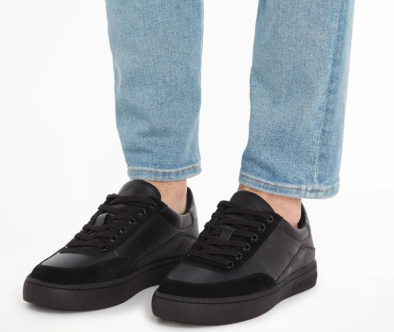 CALVIN KLEIN CLASSIC CUPSOLE LACEUP MIX LTH - Footcourt Egypt