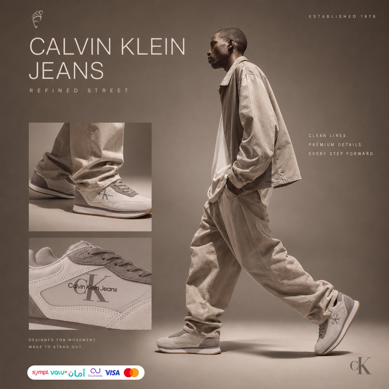 CALVIN KLEIN Retro Runner Laceup low - Footcourt Egypt