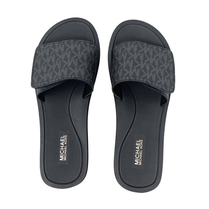 Michael Kors MK Signature Logo Print Wade Slide - Footcourt Egypt