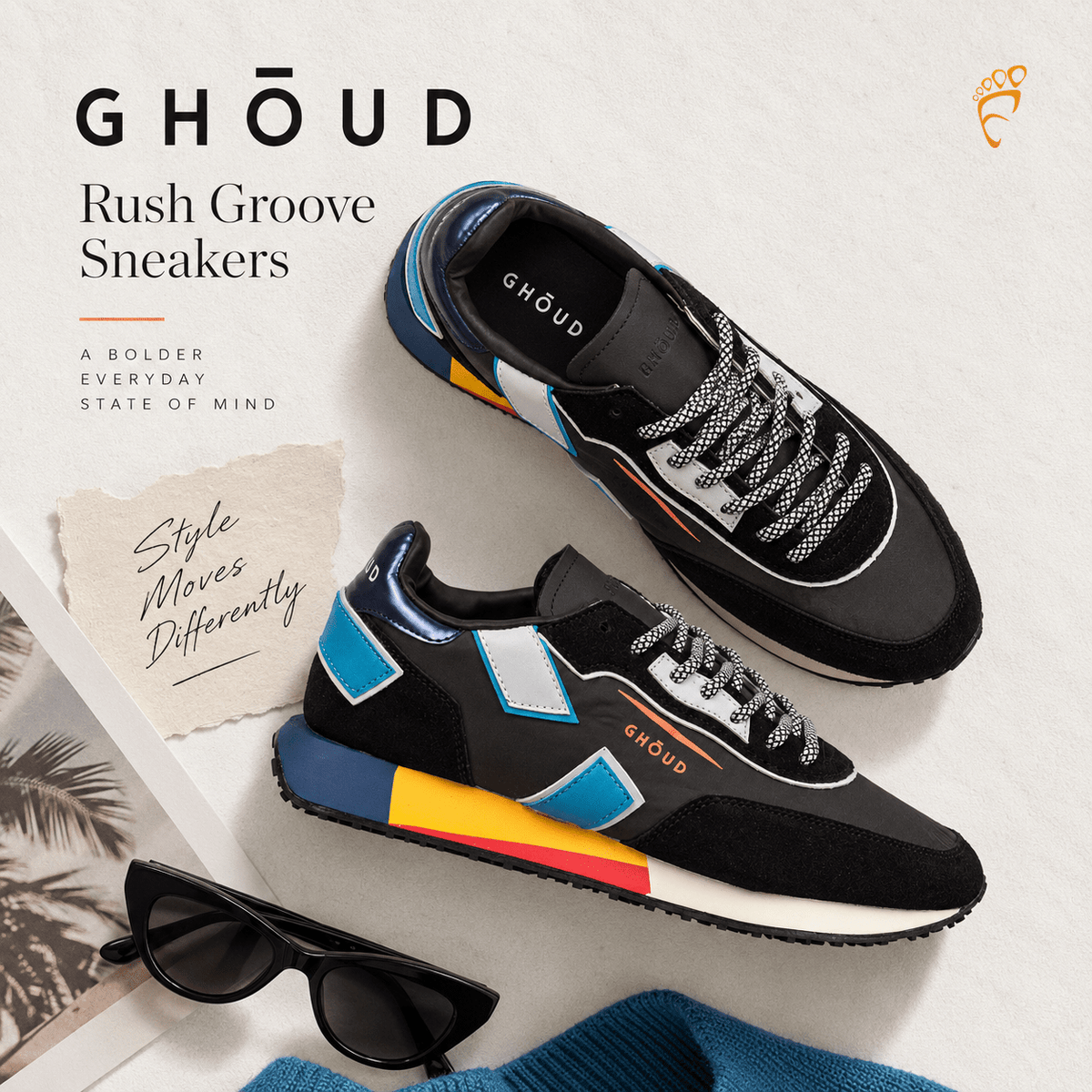 GHOUD Rush Groove Sneakers - Footcourt Egypt