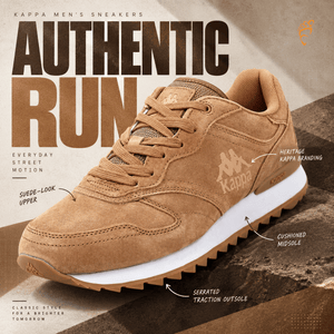 Kappa Authentic Run Men's Sneakers - Footcourt Egypt