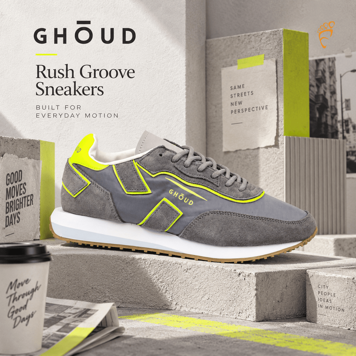 GHOUD Rush Groove Sneakers - Footcourt Egypt