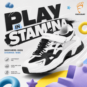 SKECHERS Stamina WBK Kids Shoes - Footcourt Egypt