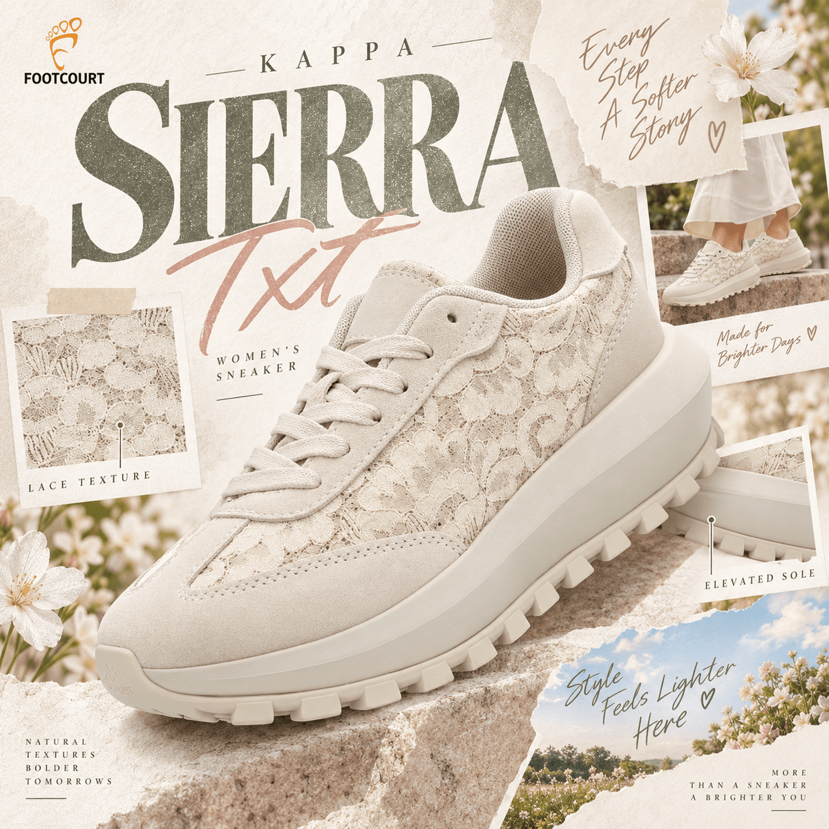 Kappa Sierra Txt Sneakers - Footcourt Egypt