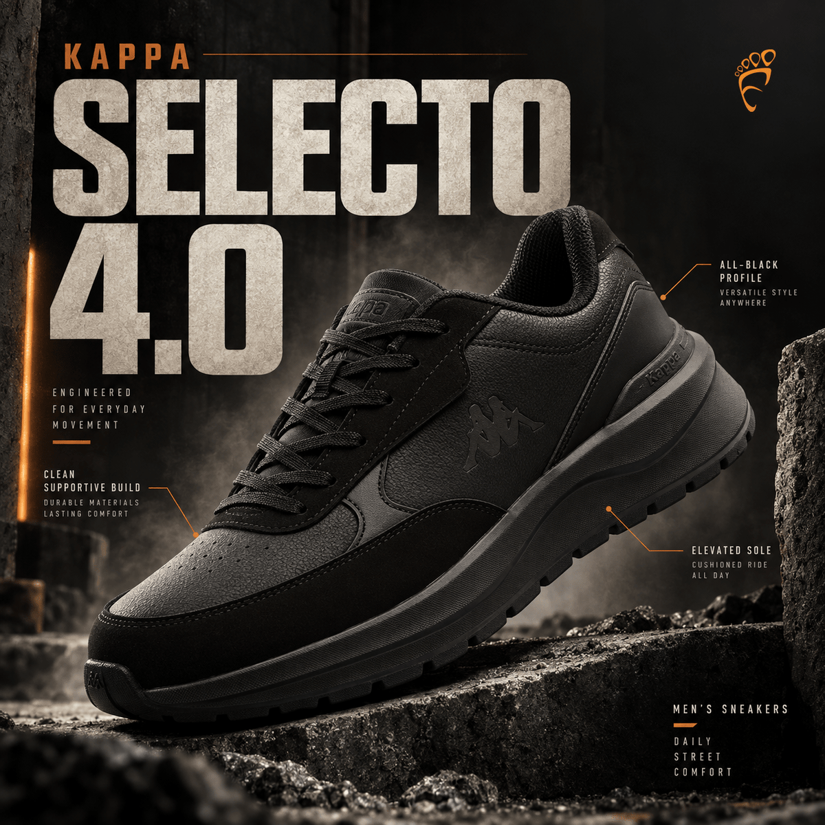 Kappa Selecto 4.0 M Men's Sneakers - Footcourt Egypt