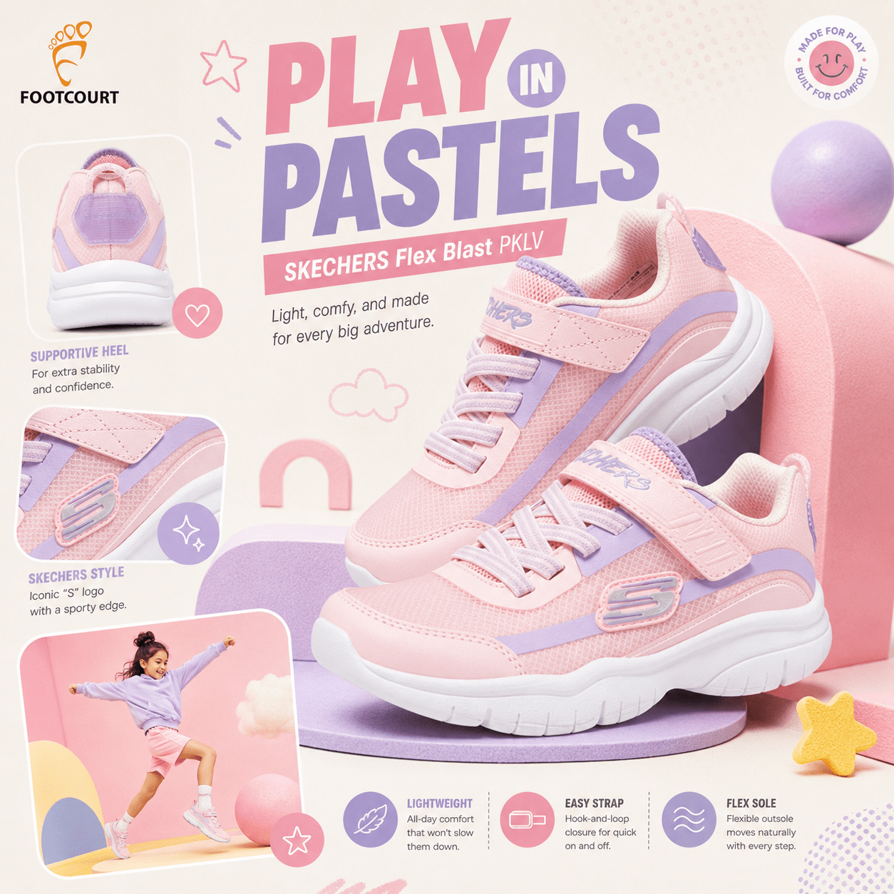 SKECHERS Flex Blast PKLV - Footcourt Egypt