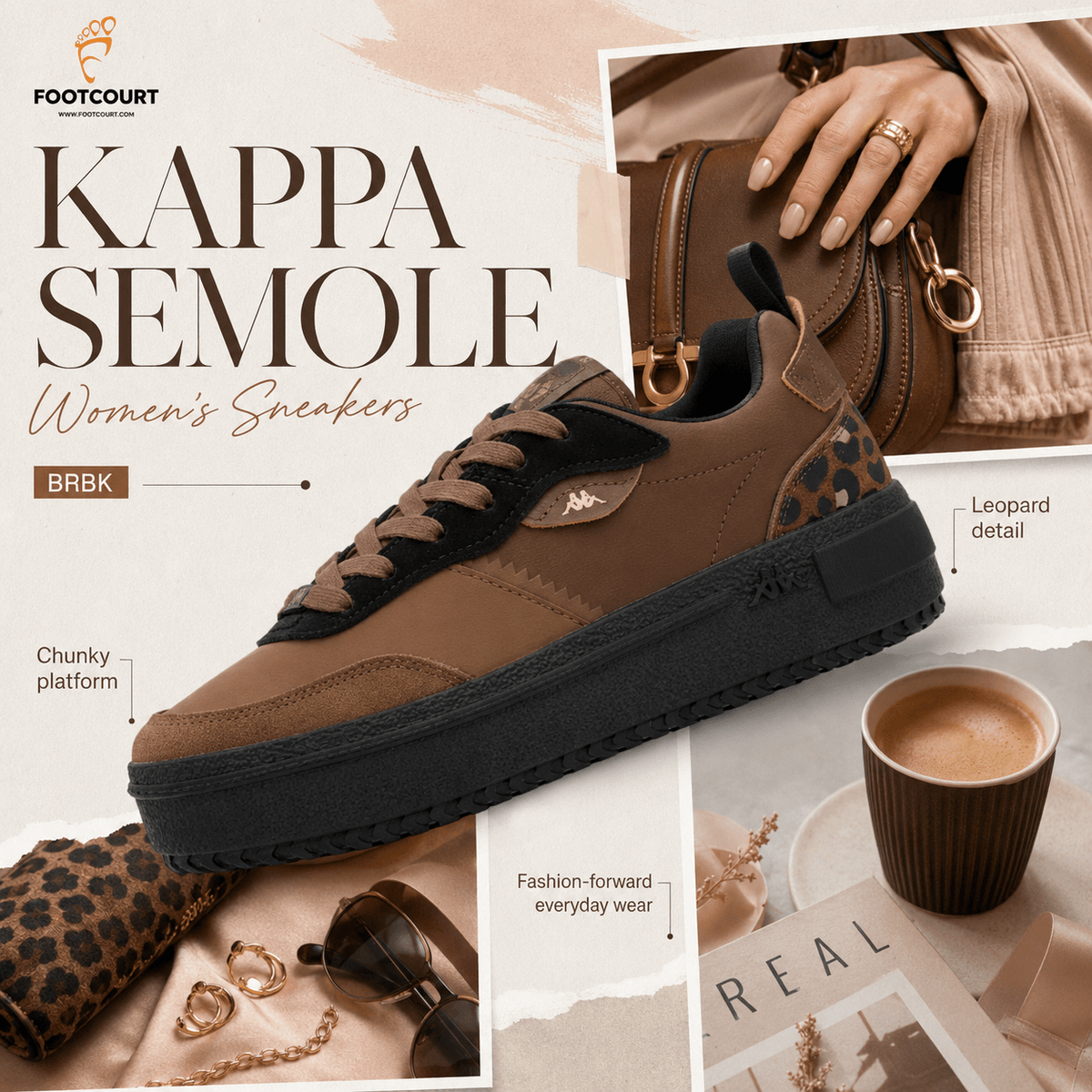 Kappa Semole Women's Sneakers BRBK - Footcourt Egypt