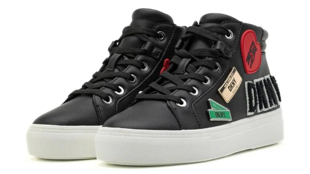 DKNY Coreen City Signs Lace Up Sneakers B - Footcourt Egypt