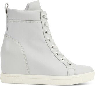 DKNY Women's Calz Lace - Up High - Top Wedge Sneakers - Footcourt Egypt