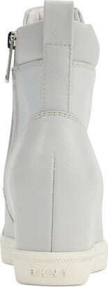 DKNY Women's Calz Lace - Up High - Top Wedge Sneakers - Footcourt Egypt