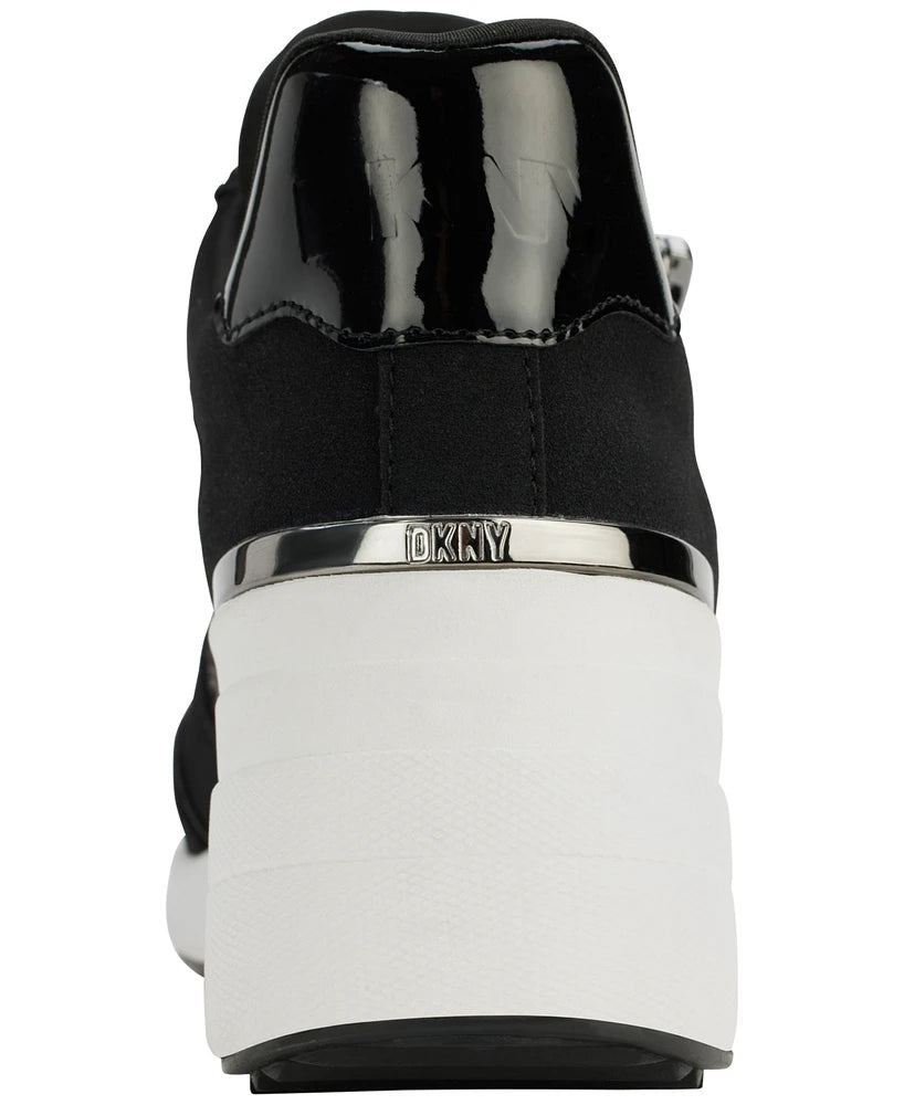DKNY Women's Kalina Lace - Up Wedge Sneakers - Footcourt Egypt