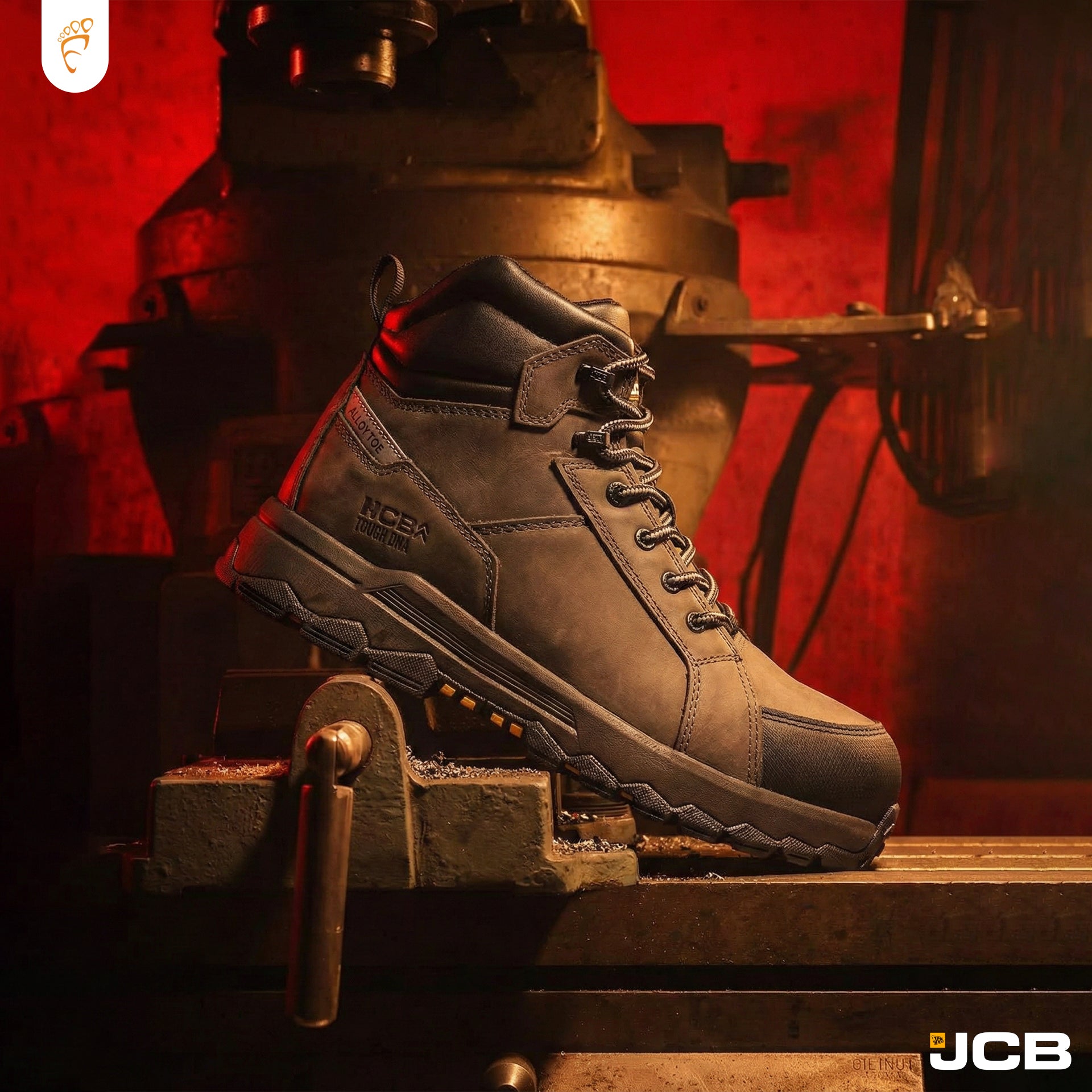 JCB Rugged 6" Safety Boots for Men - Footcourt Egypt