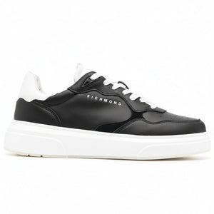 John Richmond 18041CP Leather Sneakers BKW - Footcourt Egypt
