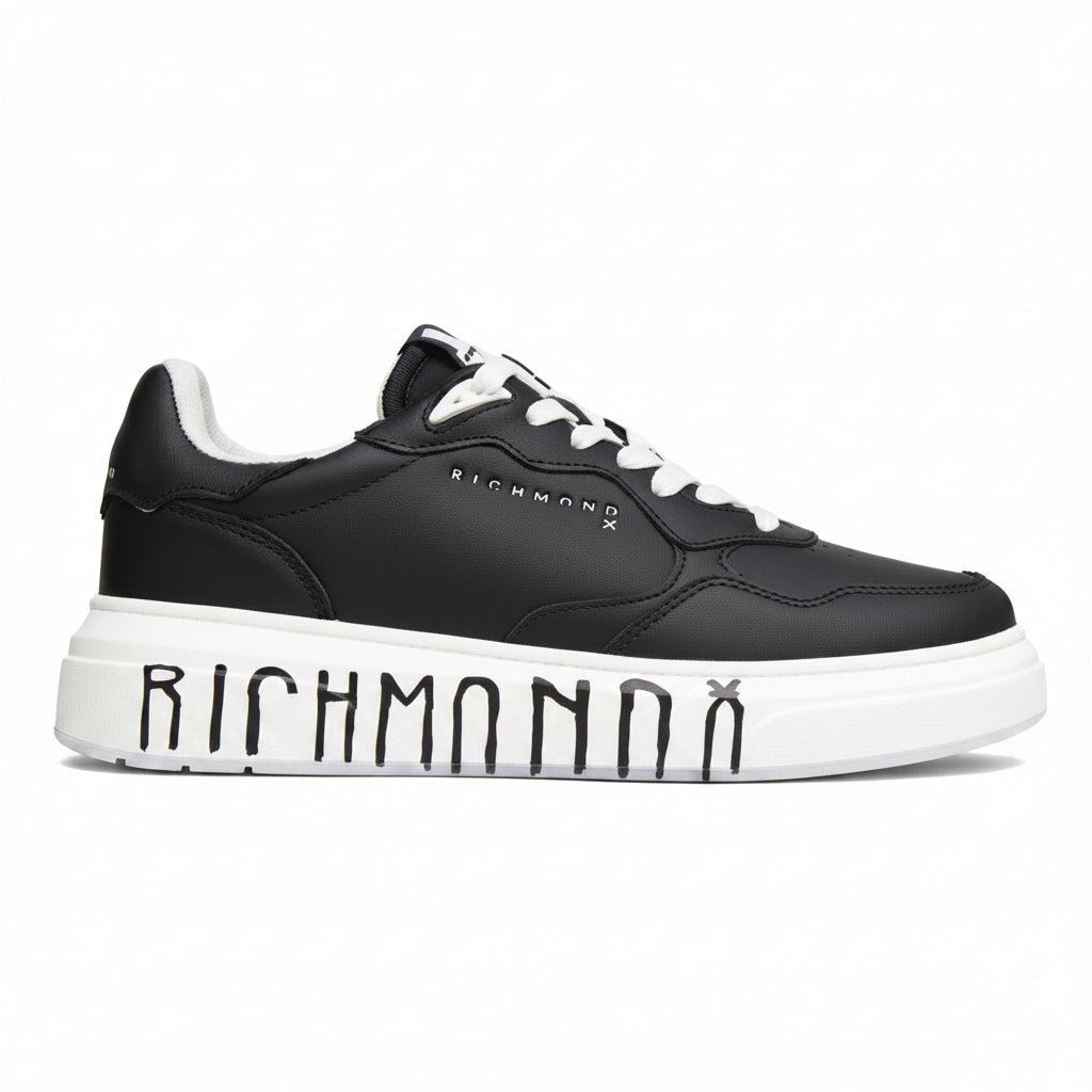 John Richmond 25318CP MEN'S Sports Shoes BKW - Footcourt Egypt