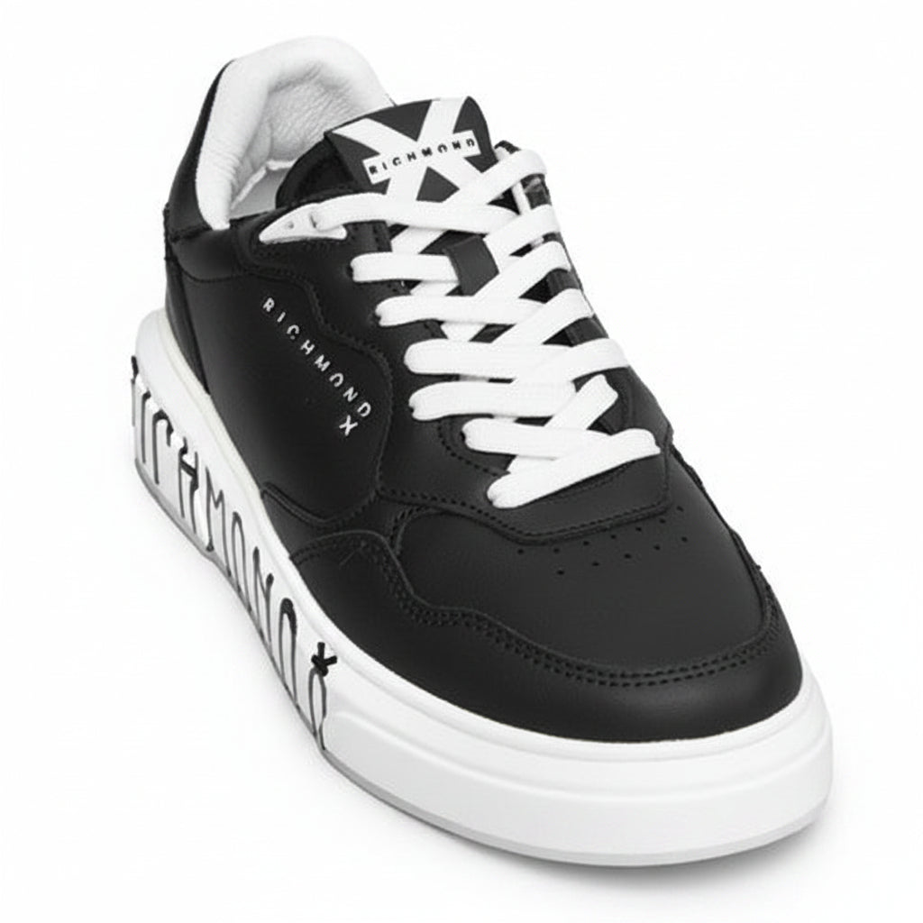 John Richmond 25318CP MEN'S Sports Shoes BKW - Footcourt Egypt
