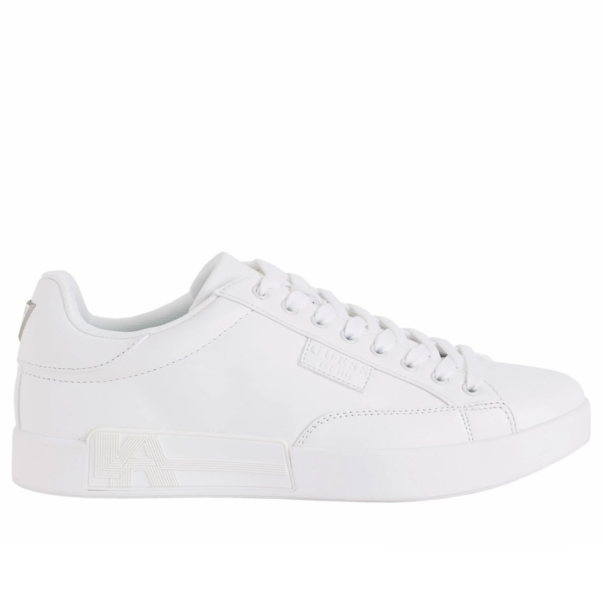 GUESS Caserta Low-Top Sneaker-WHT - Footcourt Egypt