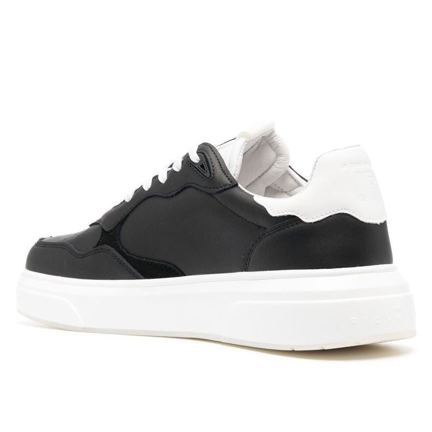 John Richmond 18041CP Leather Sneakers BKW - Footcourt Egypt