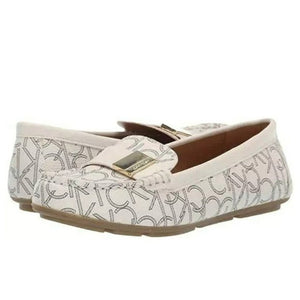 CALVIN KLEIN Cream Moccasins slip-on Loafers - Footcourt Egypt