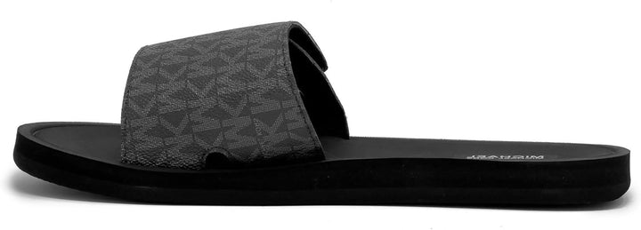 Michael Kors MK Signature Logo Print Wade Slide - Footcourt Egypt