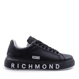John Richmond 18037CP Women's Leather Sneakers BBK - Footcourt Egypt
