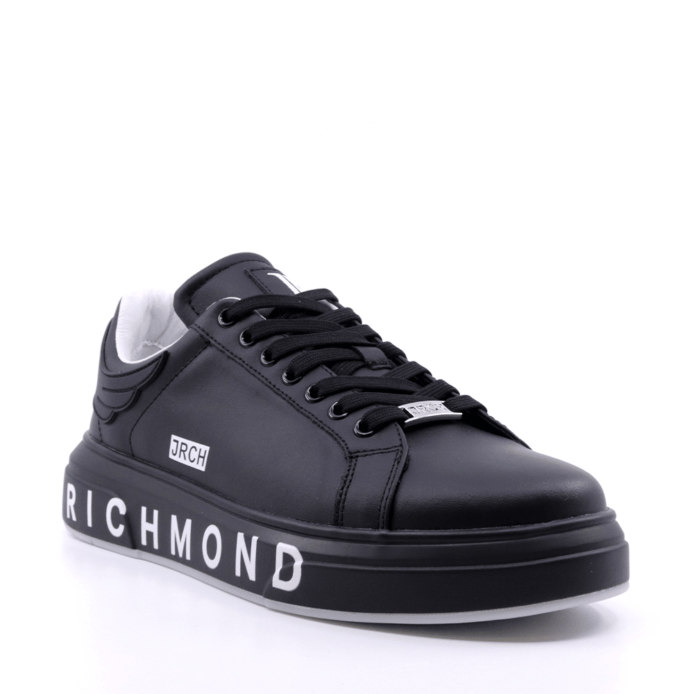 John Richmond 18037CP Women's Leather Sneakers BBK - Footcourt Egypt