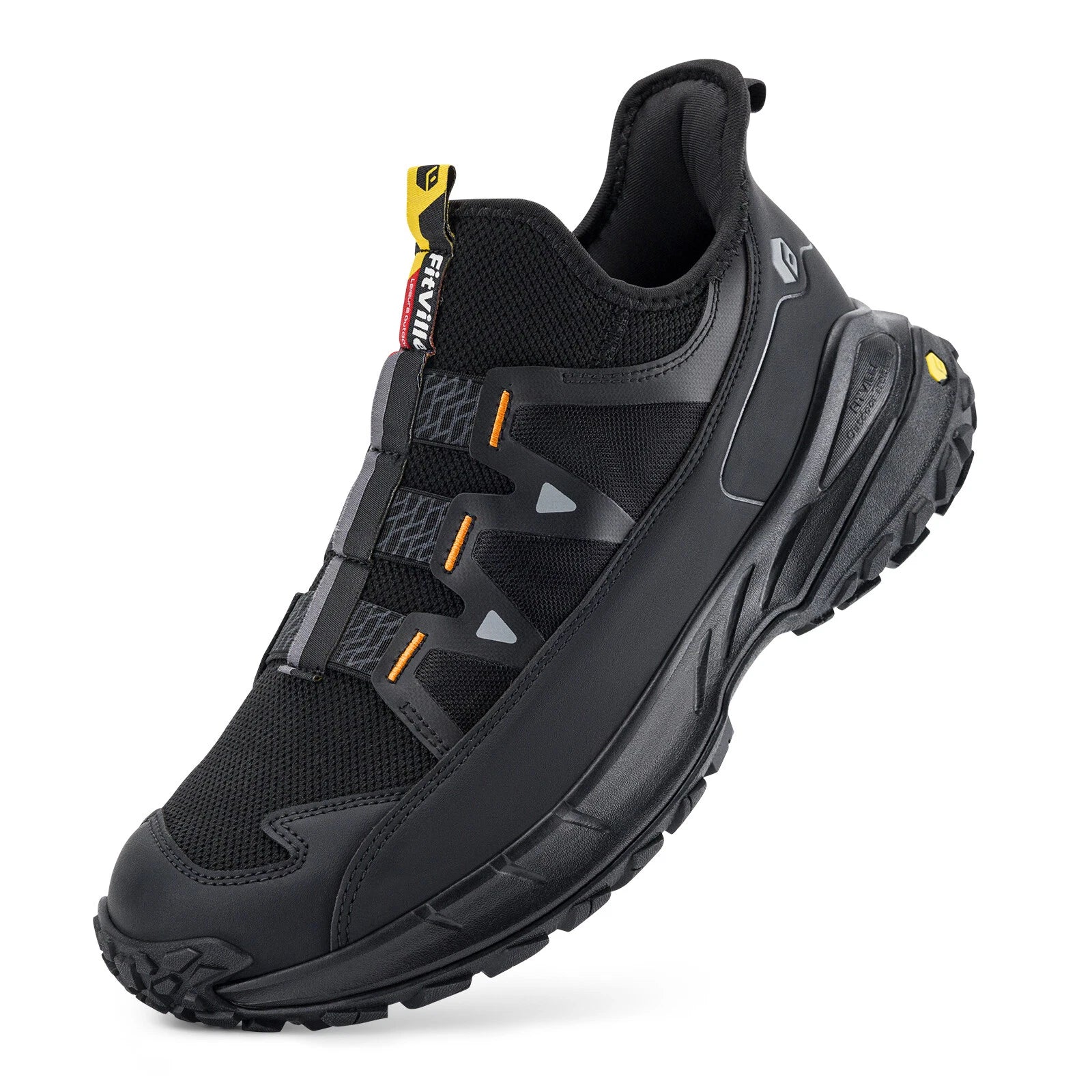 FITVILLE Mens Extra Wide Walking Trainers Slip On B - Footcourt Egypt