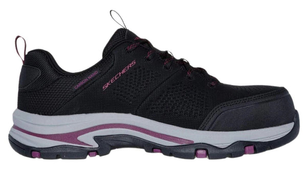SKECHERS Women's 108166 Trego-Astallet Black Safety Toe Metal Free