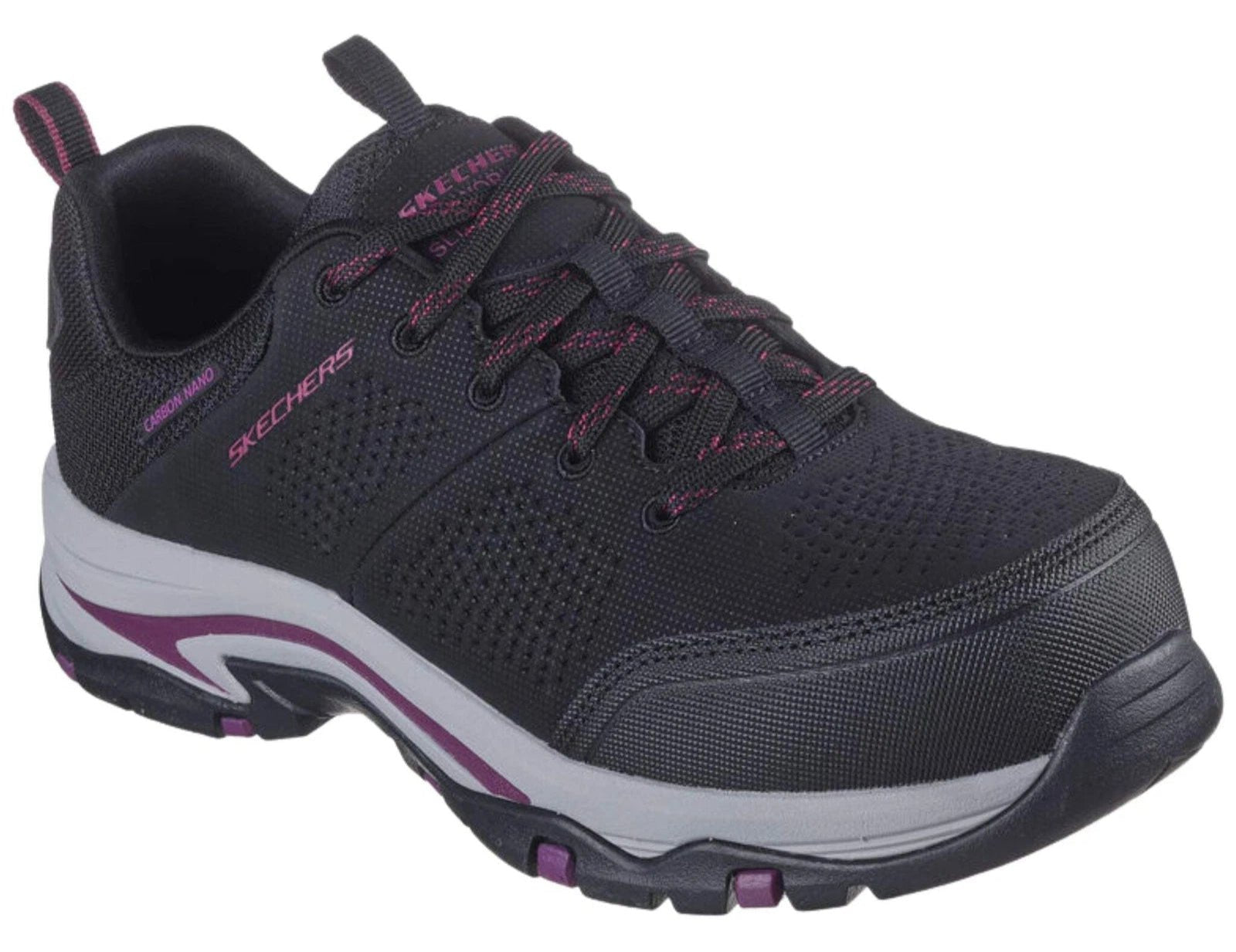 SKECHERS Women's 108166 Trego - Astallet Black Safety Toe Metal Free - Footcourt Egypt