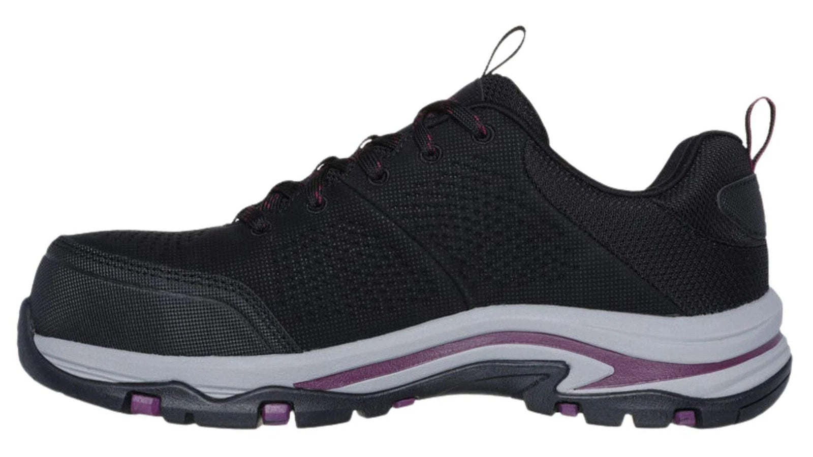 SKECHERS Women's 108166 Trego - Astallet Black Safety Toe Metal Free - Footcourt Egypt