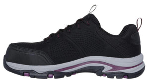SKECHERS Women's 108166 Trego - Astallet Black Safety Toe Metal Free - Footcourt Egypt