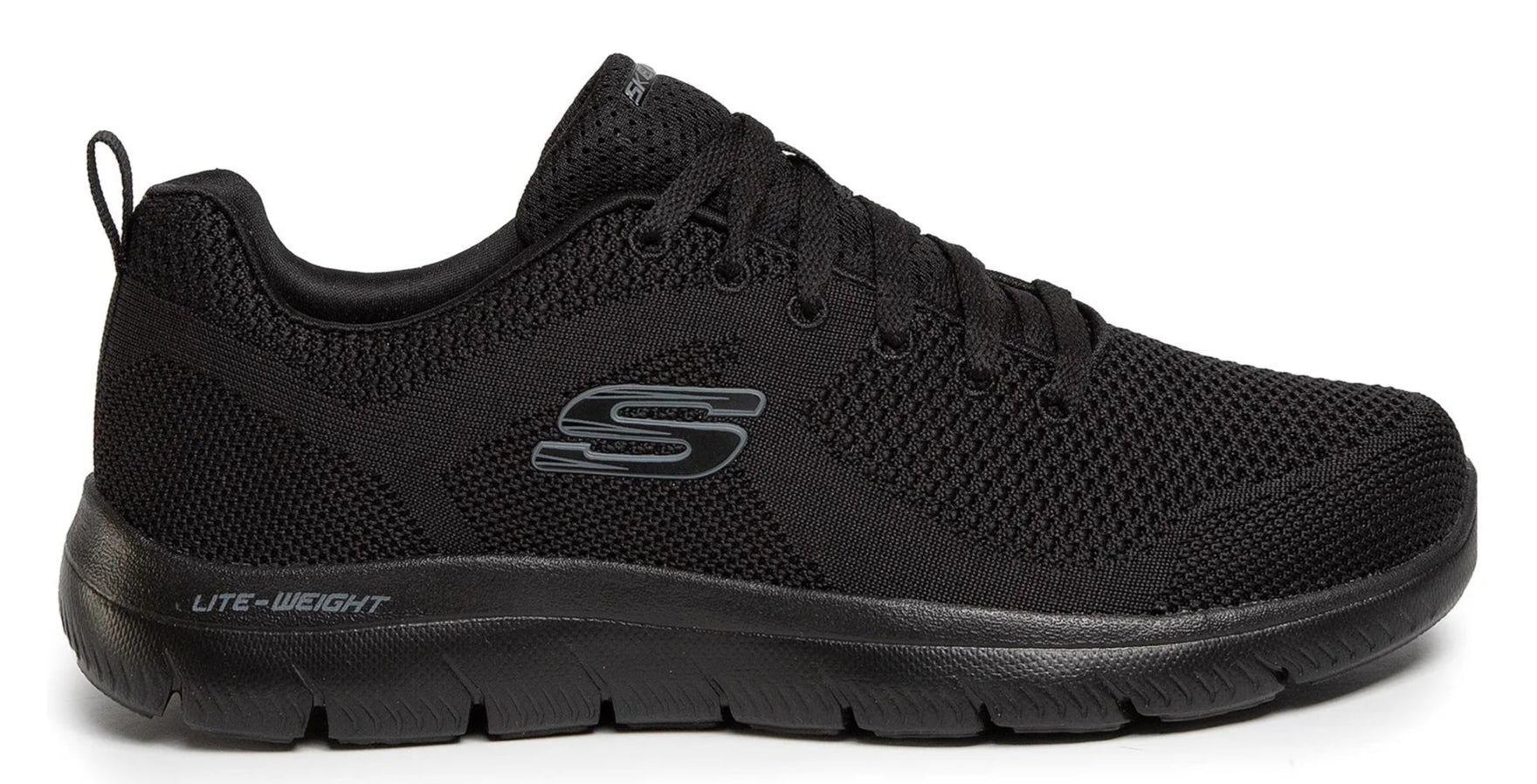SKECHERS lite weight black sneakers - Footcourt Egypt