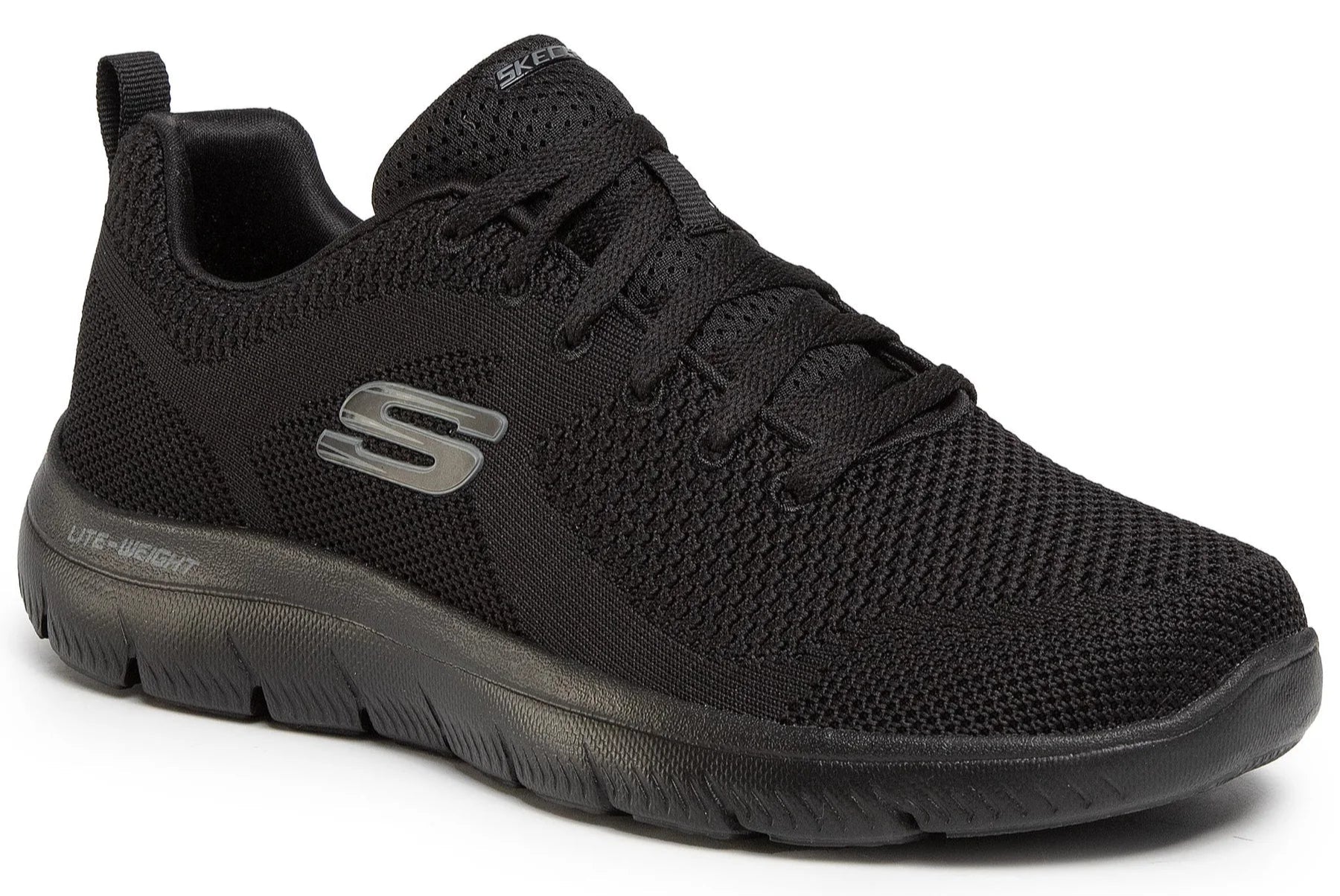 SKECHERS lite weight black sneakers - Footcourt Egypt