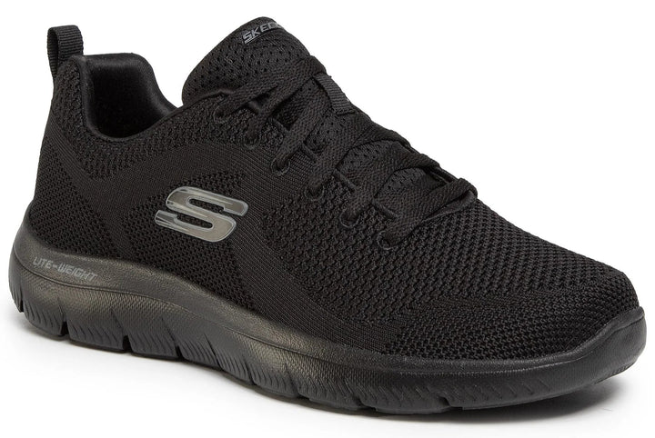 SKECHERS lite weight black sneakers - Footcourt Egypt